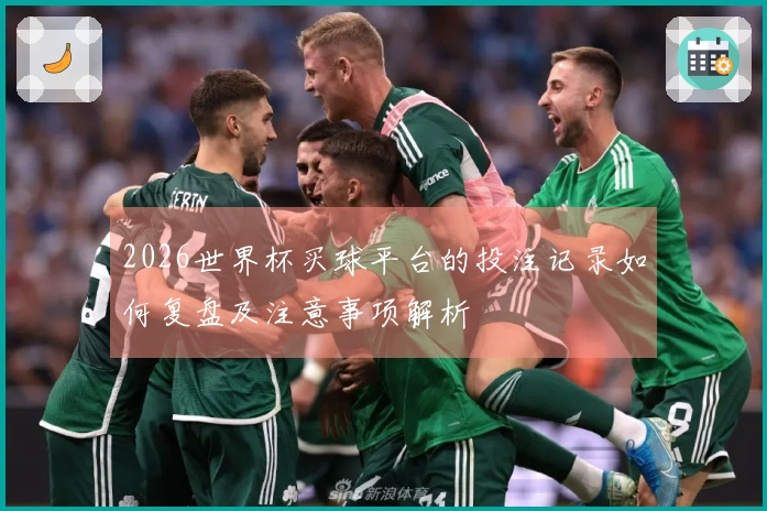 2026世界杯买球平台的投注记录如何复盘及注意事项解析