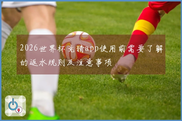 2026世界杯竞猜app使用前需要了解的返水规则及注意事项